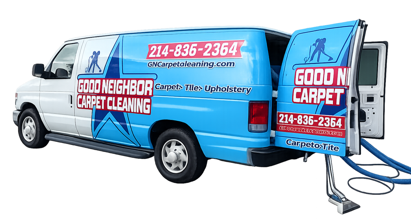 Powered by a professional truck-mounted system for deeper cleaning and faster dry times.